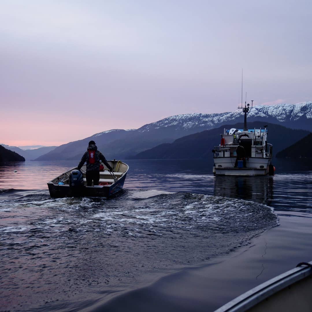 Picture of our guide boat for the Vancouver Pacific West Coast for boat black bear hunting trip