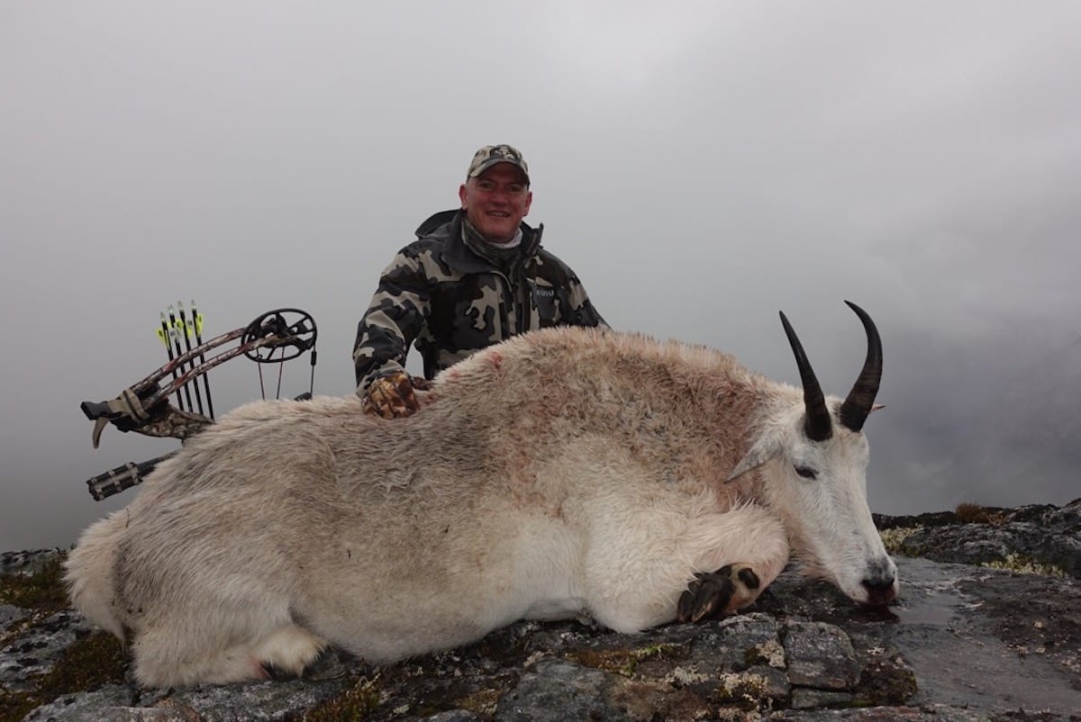 Mountain Goat Hunted in Northern BC This is an absolute tank of a Pope and Young Billy.