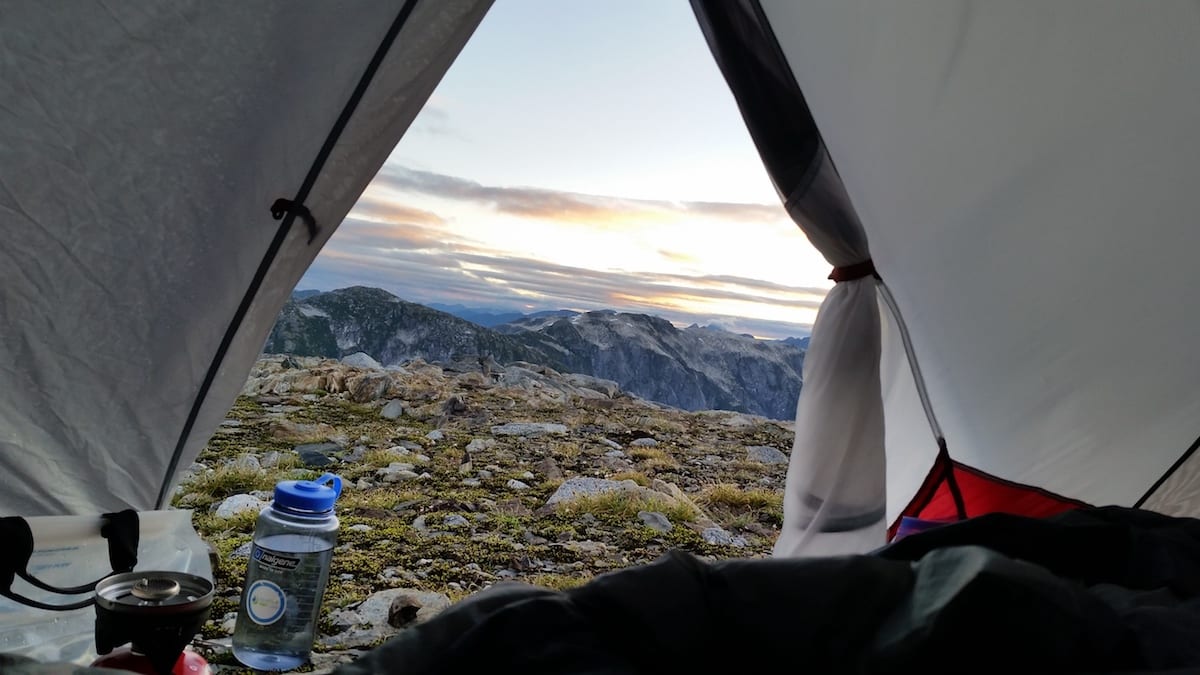 Mountain Goat Hunting in Northern BC Great morning view from the office.